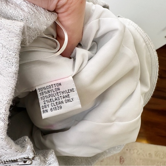 Rickie Freeman for Teri Jon Metallic Jacquard Evening Gown Wedding Prom Dress 10 - Picture 8 of 14